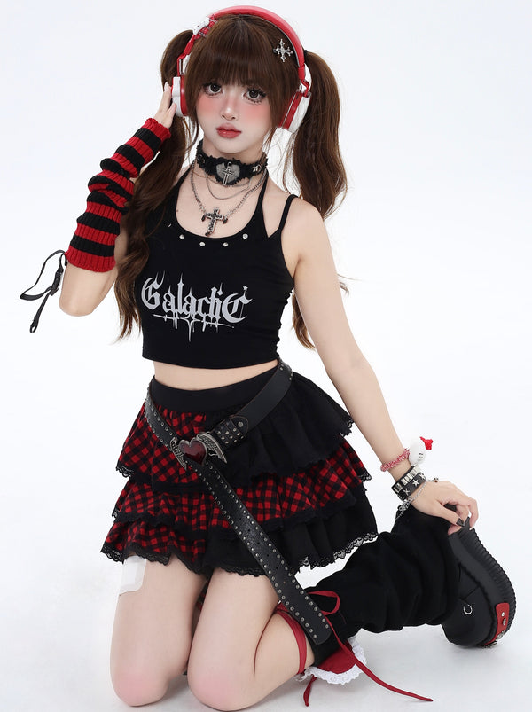 Crazy Girl Logo Summer Curl Camisole