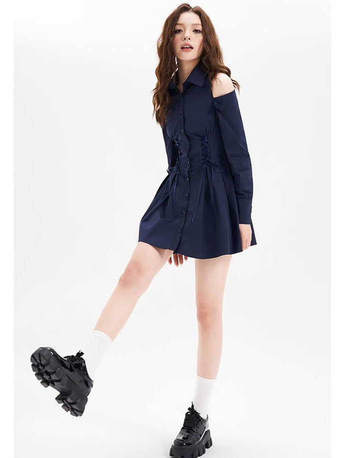 Cold shoulder hotsell shirt dress