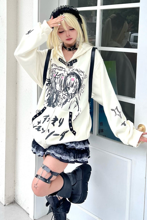 ジャパニーズスタイルレザーボタンカーディガン