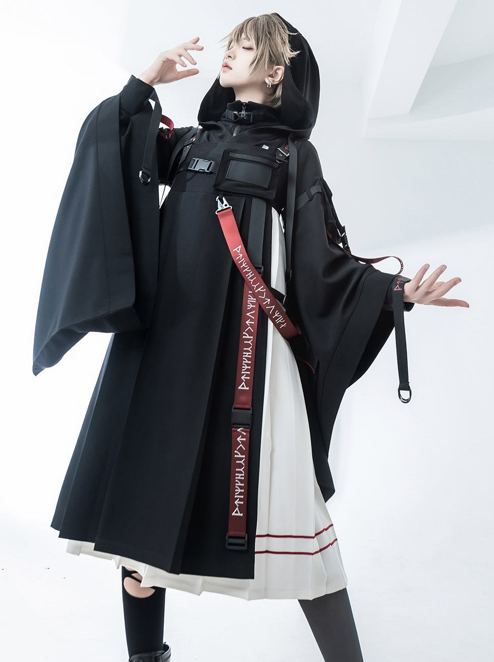 Waistland Cool Hooded Cardigan + Jumper Skirt + Inner Tops [Reserved I ...