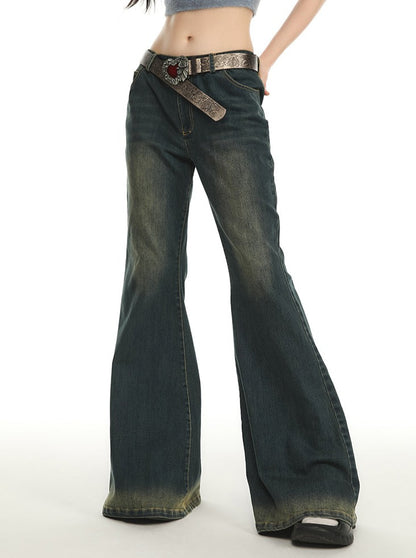 Y2K flared denim pants