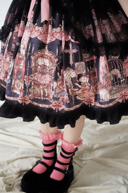 [Deadline for reservations: February 26] Sheep Labyrinth Print Dress