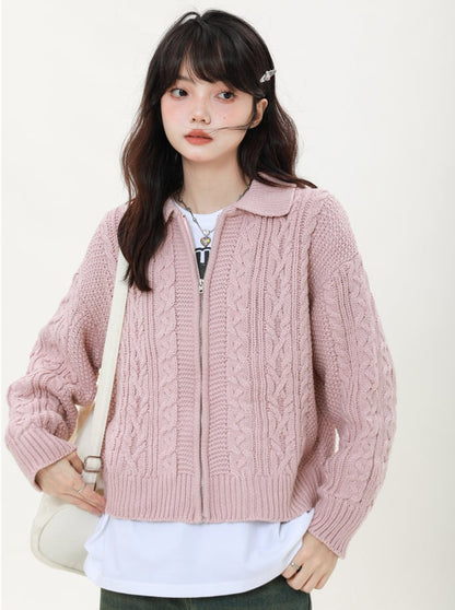 Big shim small shim cable knit