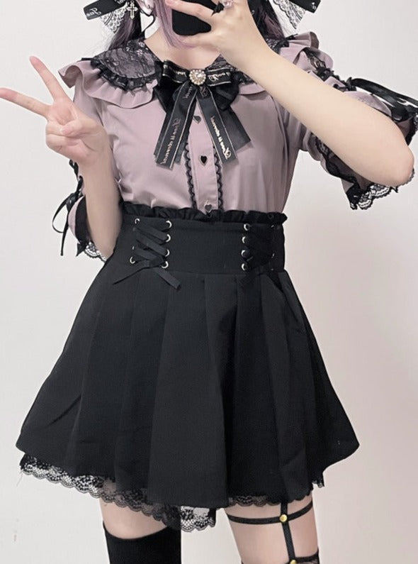 strap shirt subculture mine blouse