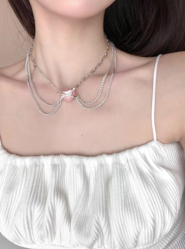 Romantic Univer Spink Planet Earrings + Earrings + Necklace