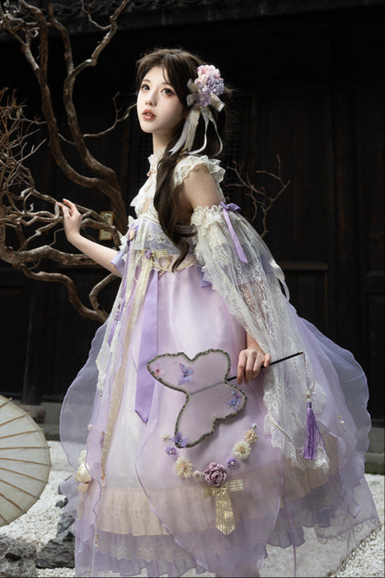 Fairy Floral China Tulle Ribbon Dress