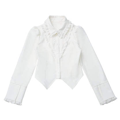 College Jacket + Suskirt + Blouse + Tie