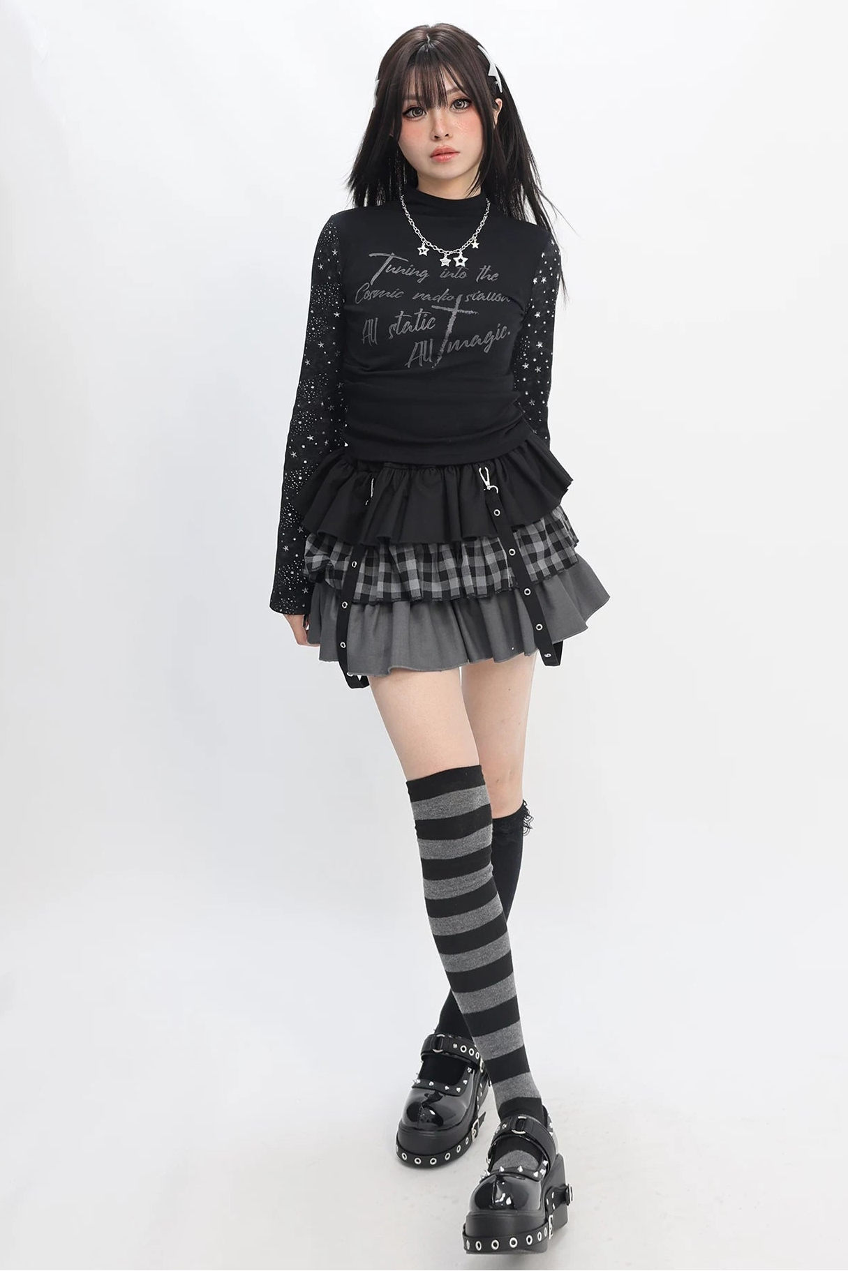 Zipper Dark Core Punk Skirt