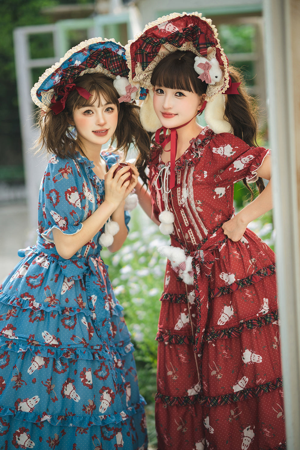 [Pre-order Deadline: January 31] Forest Berry Rabbit Series Daily Puff Sleeve Dress