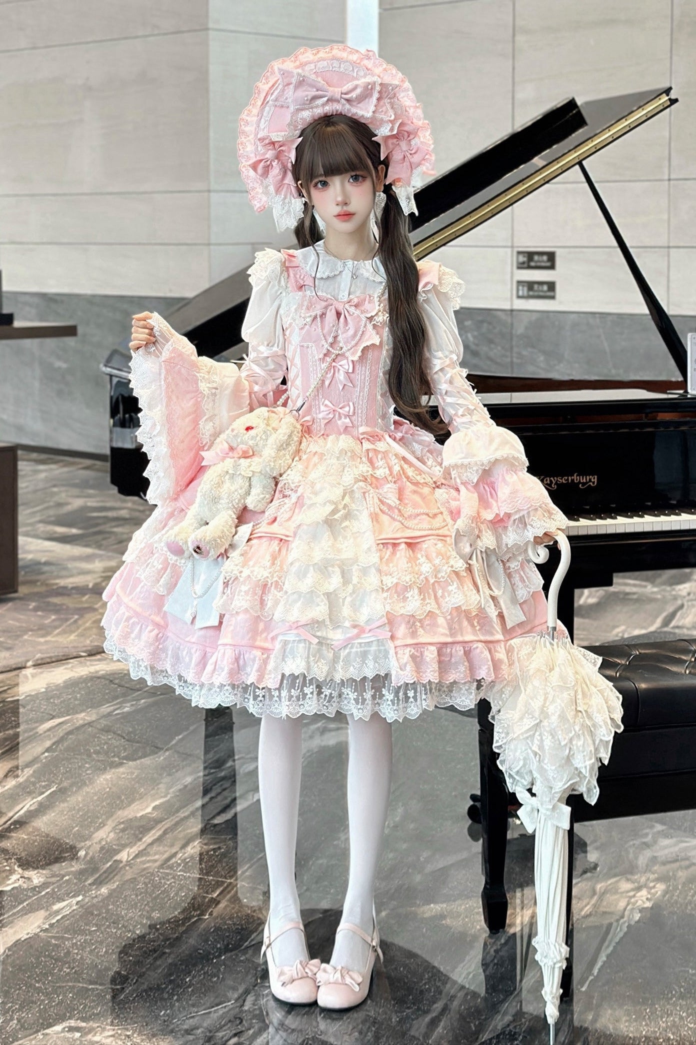 【予約商品】ピーチラビットアンティークドールゴージャスロリータドレスセットアップ