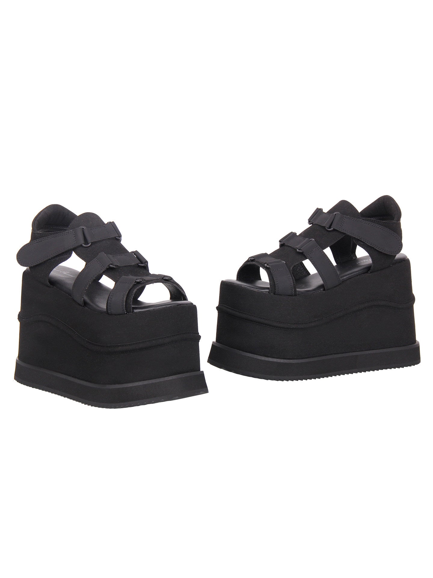 Dark Street Subculture Platform Sandals