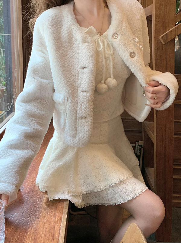 Vanilla Latch French Ribbon Tops + Flare Skirt