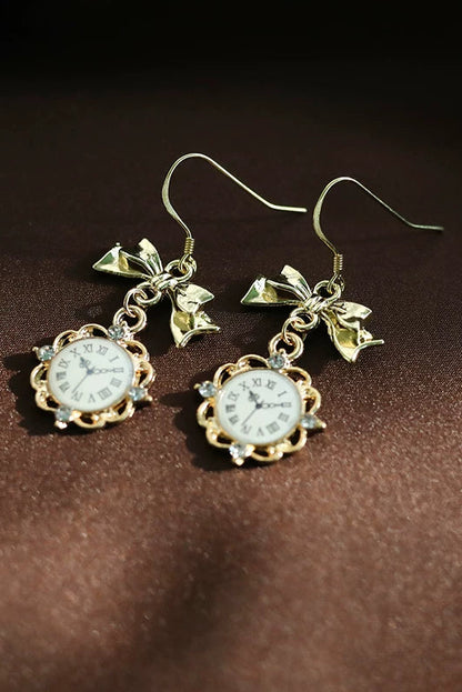 レトロクロックピアス・イヤリング