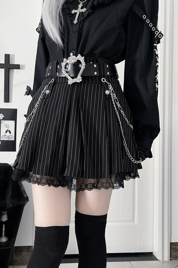 ダークスウィートクールスカート+チェーン+ベルト