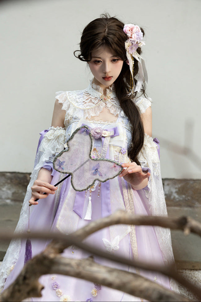 Fairy Floral China Tulle Ribbon Dress