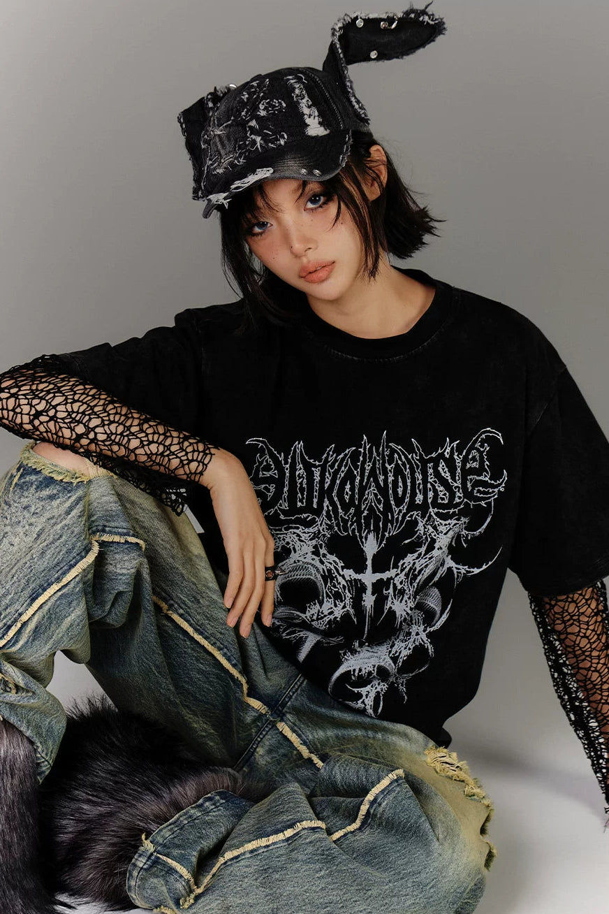 ヴィンテージウォッシュダークデザイアトップス