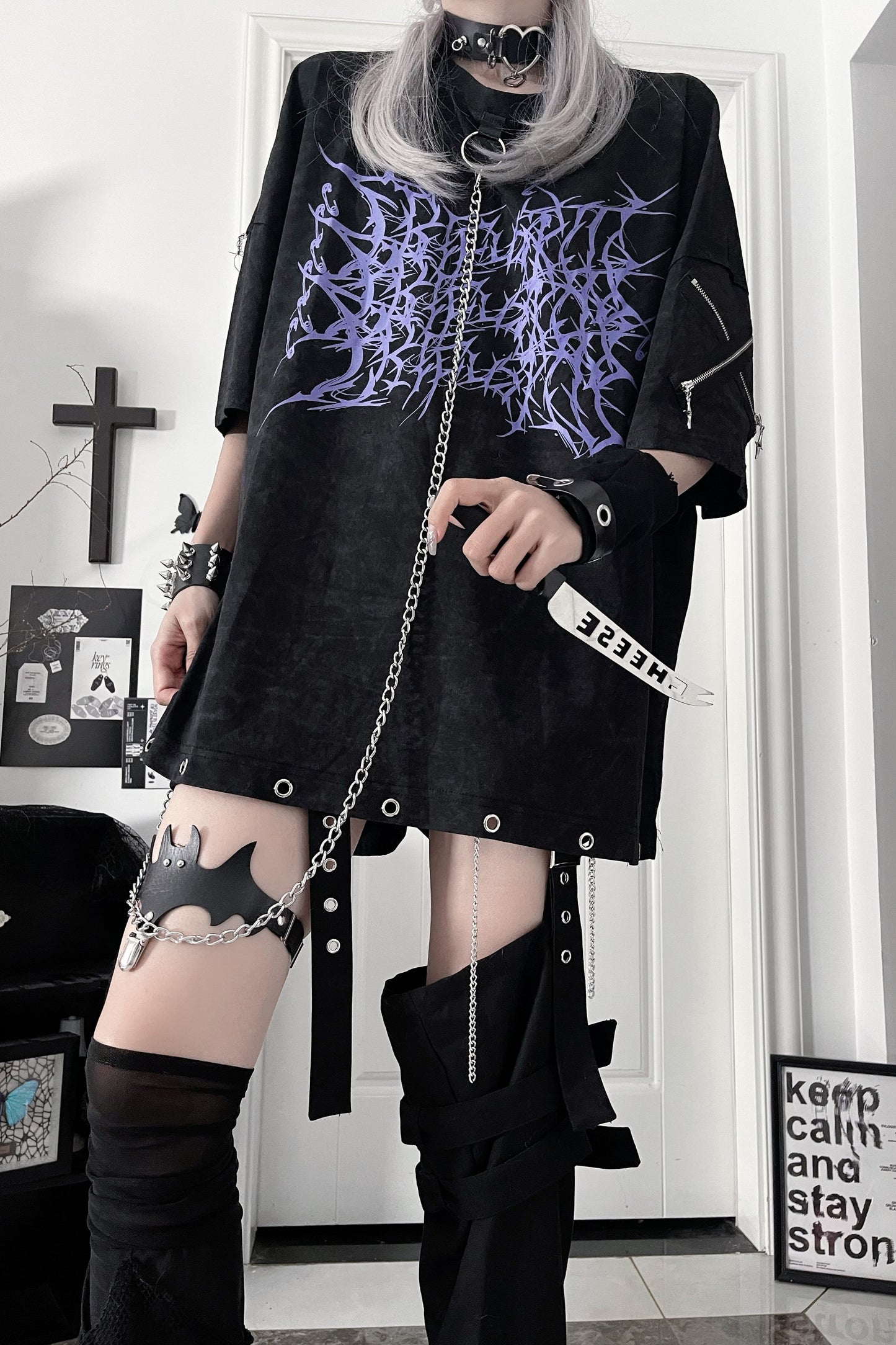 Subculture Dark Circle Spider Tops