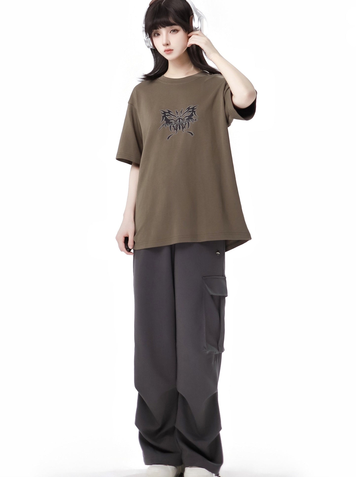 Wasteland Style Cat Ear Hoodie Casual Top And Pants Set