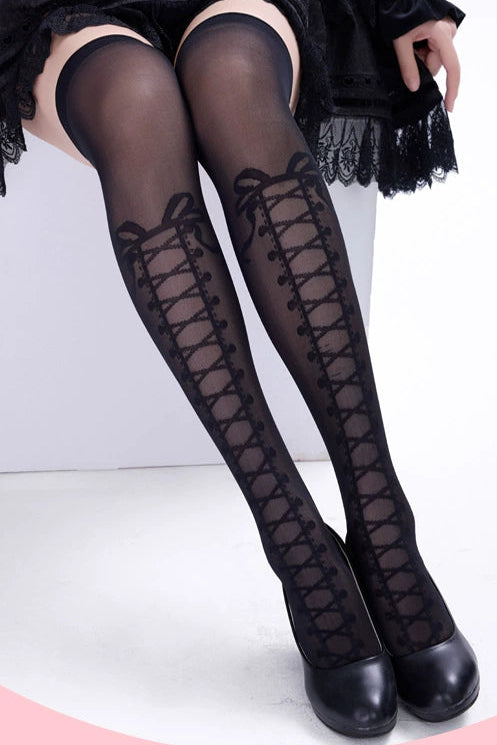 ゴシックロリータタイハイソックス