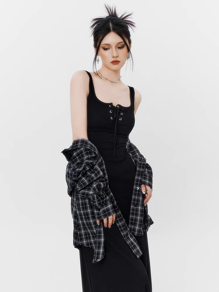 Loose Knit High Quality Camisole Dress Belchic Loose Knit High Quality Camisole Dress Belchic