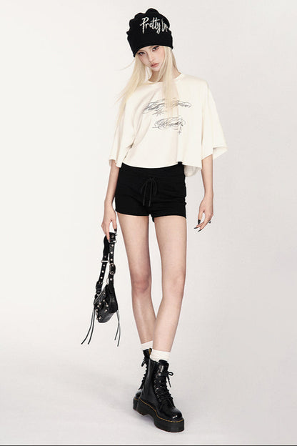 American Hip Print Cool Sweat Shorts