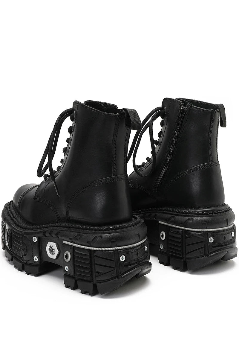 Botines cortos de diseño metálico