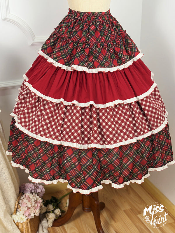 [Pre-order Deadline: January 31] Forest Berry Rabbit Multi-layer Tiered Skirt