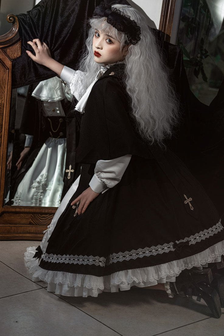 [Reservation product] Prince And Sister Dark Gothic Cloak Suit