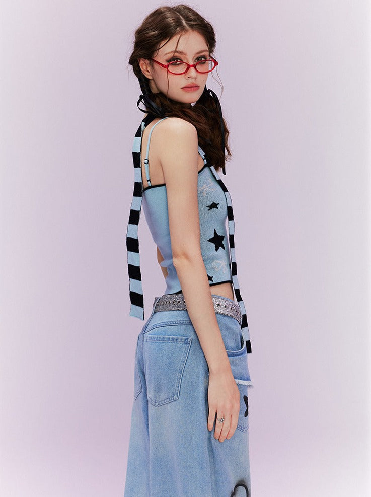 ヒステリックス★ブルーラメキャミソール★ガール MOUSEジャカード キャミソール|HYSTERIC GLAMOUR WOMEN