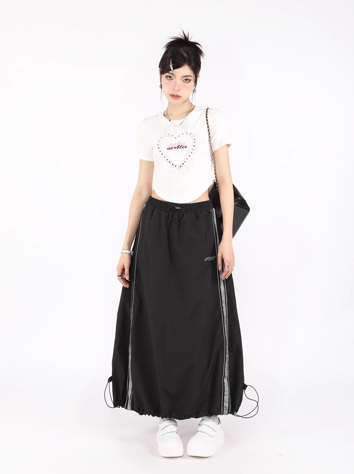 American Retro Droosting Casual Sports Skirt