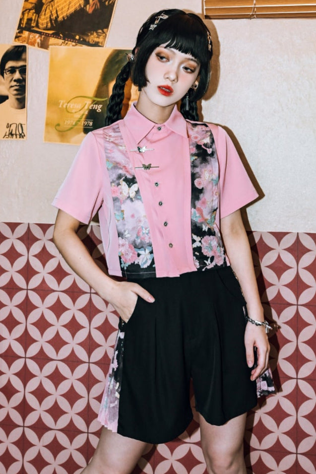 Side china design shorts