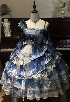 ジェリーフィッシュグラデーションファンタジードレス＋アクセサリー