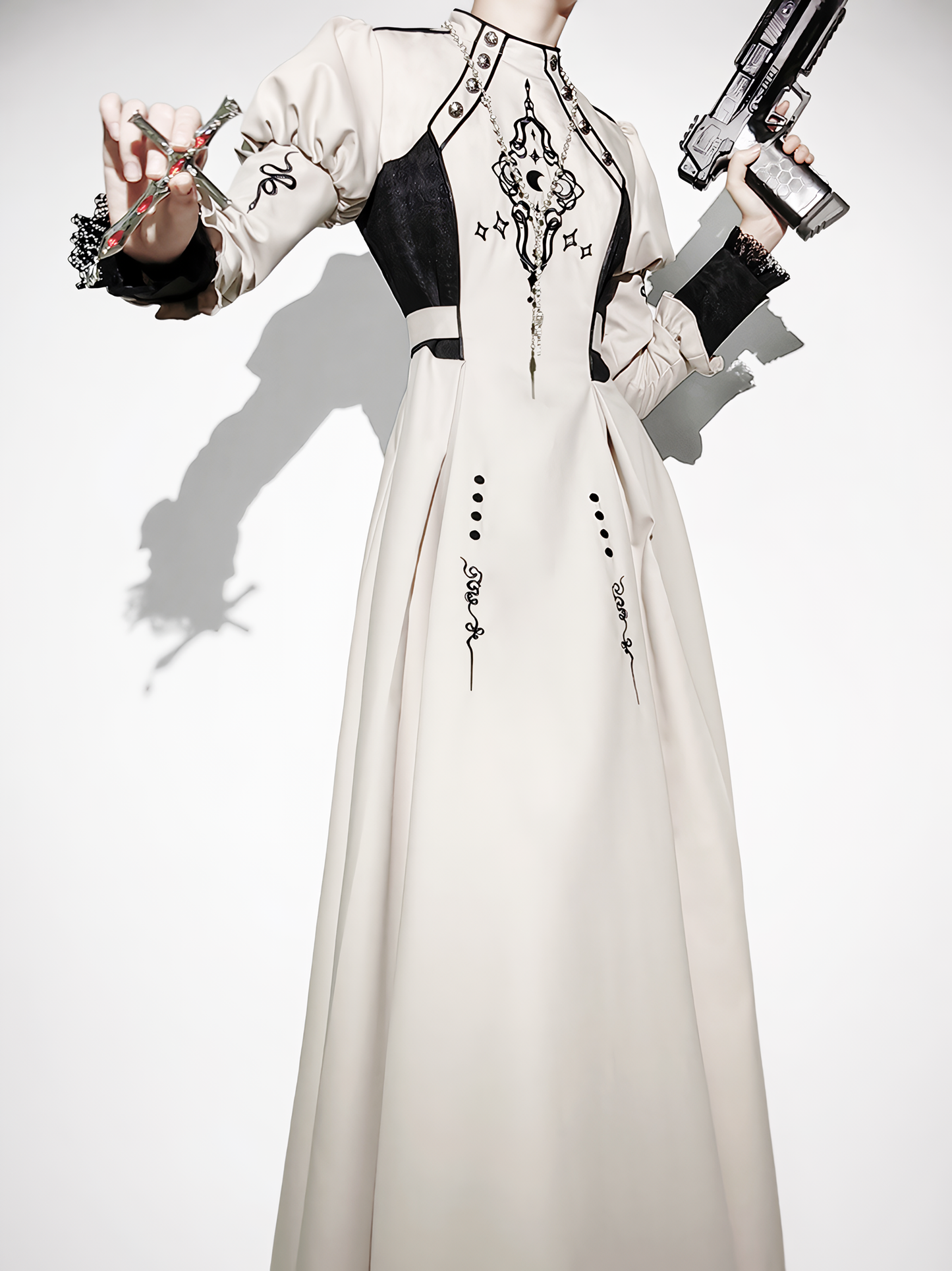 Moon Long Gothic Lolita Dark Dress