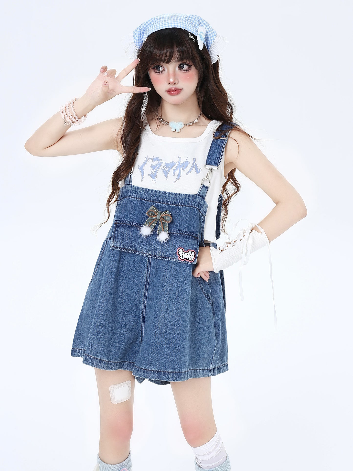 Crazy Girl Rabbit Girl Design Overalls