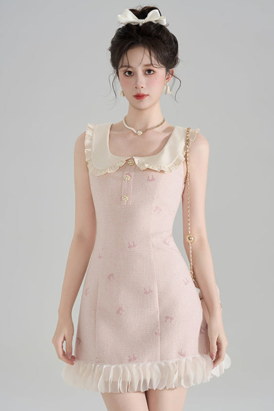Sweet Doll Collar Sleeveless Dress