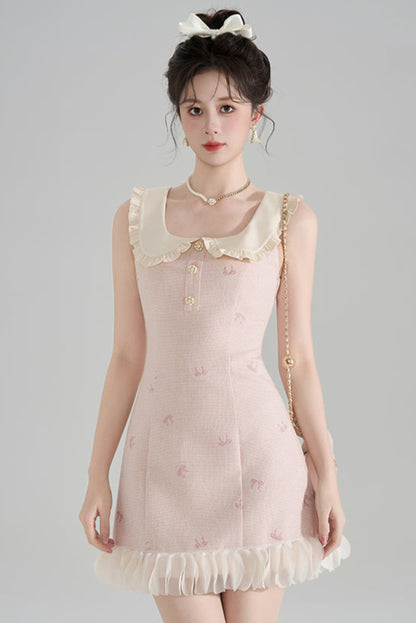 Sweet Doll Collar Sleeveless Dress