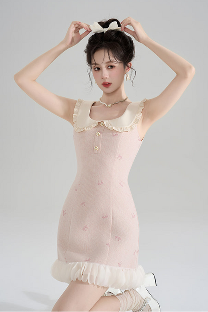 Sweet Doll Collar Sleeveless Dress