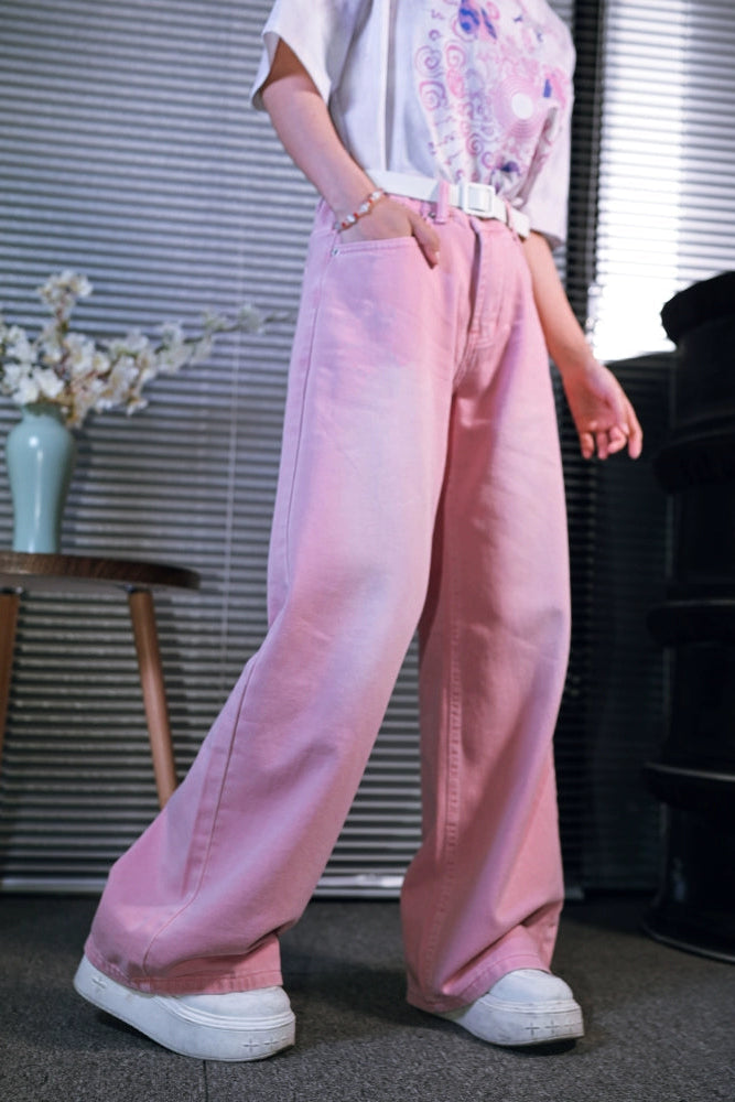 Osh pinky denim pants