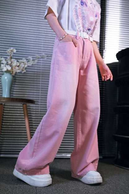 Osh pinky denim pants