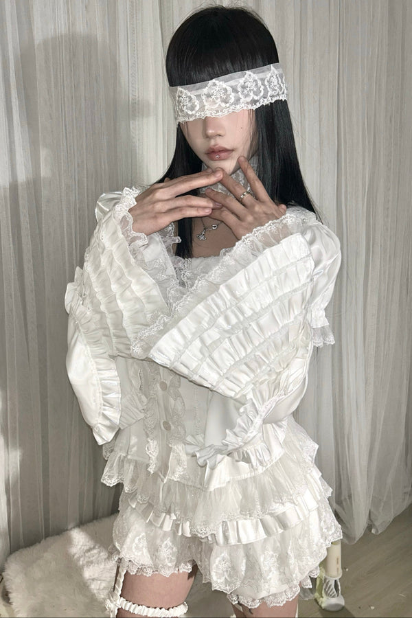 Shine Square Neck Sleeve Top