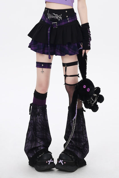 ゴシックアイコンサブカルチェックケーキスカート
