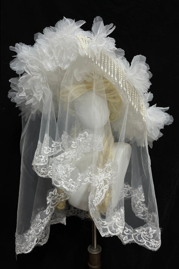 Dark Flower Lolita Gothic Hat