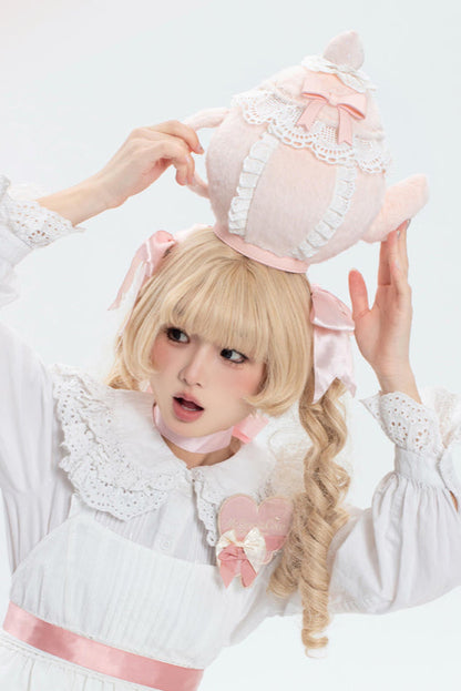 ピュアピンクティーポットバッグ