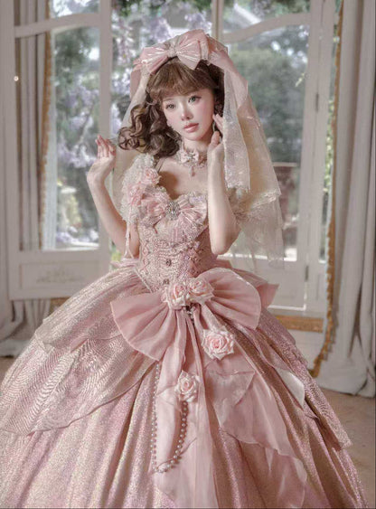 【2月5日予約締切】ロマンティックローズエレガントプリンセスドレスコンプリートセット