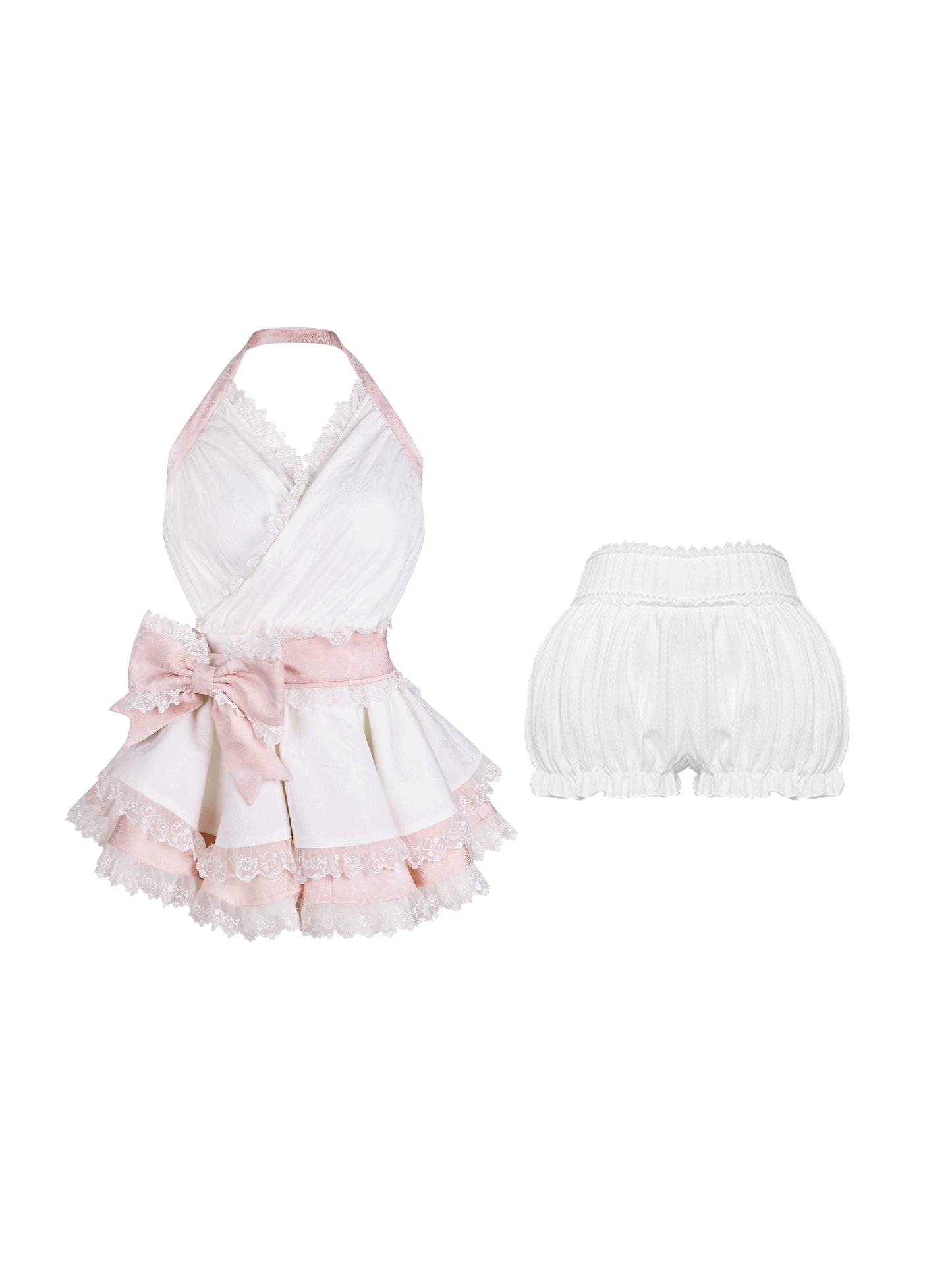 Ribbon Waist Top & Bubble Pants