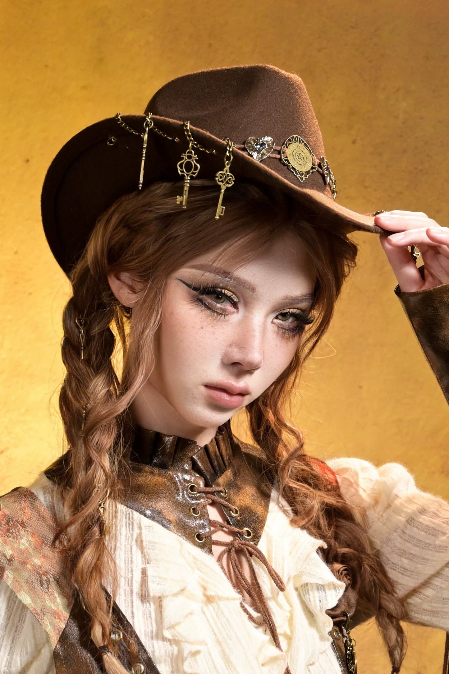 スティームパンクヴィンテージカウボーハット