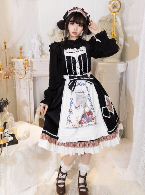 Retro Chic Doll Lolita Dress + Cape