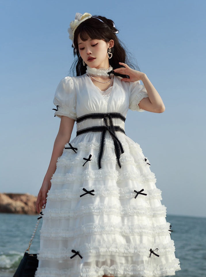 Elegant Kula Pleated Cake Lolita Dress