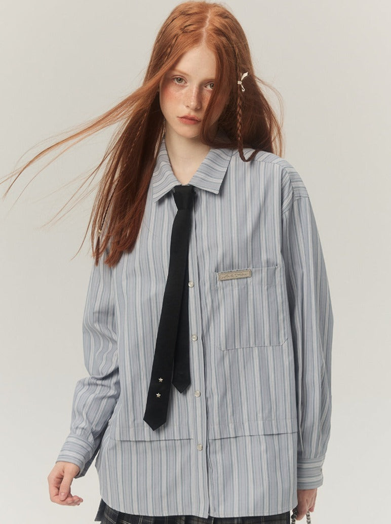 French long stripe shirt