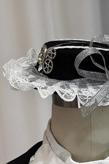 [Reservierungsschluss 18. Juli] Prinz-Lolita-Steampunk-Spitzen-Minihut